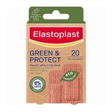 Elastoplast Green & Protect 0% Latex Very high adhesive power - 2 sizes 20 patches