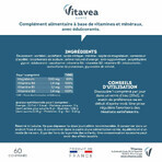 Vitavea Santé Magnesio + Vitaminas B1, B2, B6 Estrés y nerviosismo 60 comprimidos Vitavea Santé Magnesio + Vitaminas B1, B2, B6 Estrés y nerviosismo 60 comprimidos