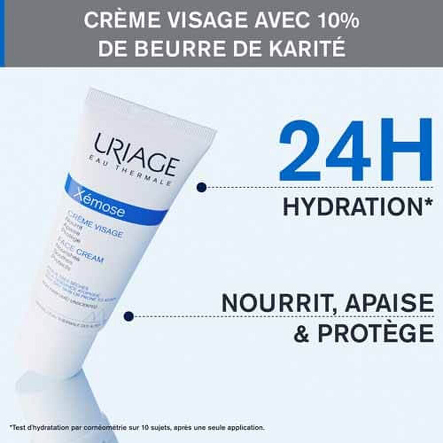 Uriage Xémose Creme Visage Peaux Tres Seches A Tendance Atopique 40ml Uriage Xémose Creme Visage Peaux Tres Seches A Tendance Atopique 40ml