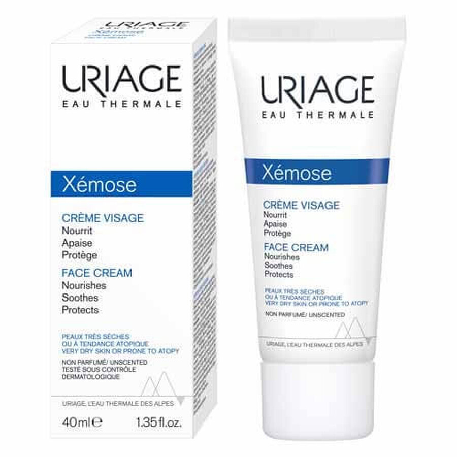 Uriage Xémose Creme Visage Peaux Tres Seches A Tendance Atopique 40ml Uriage Xémose Creme Visage Peaux Tres Seches A Tendance Atopique 40ml