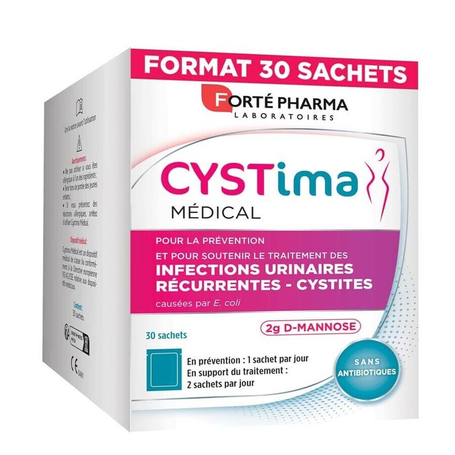 Forté Pharma Cystima Urinary Tract Infections D-Mannose 30 sachets