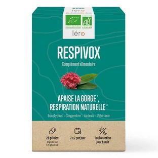 Lero Respivox verzacht de keel en bevordert een natuurlijke ademhaling orale verstuiving 28 capsules