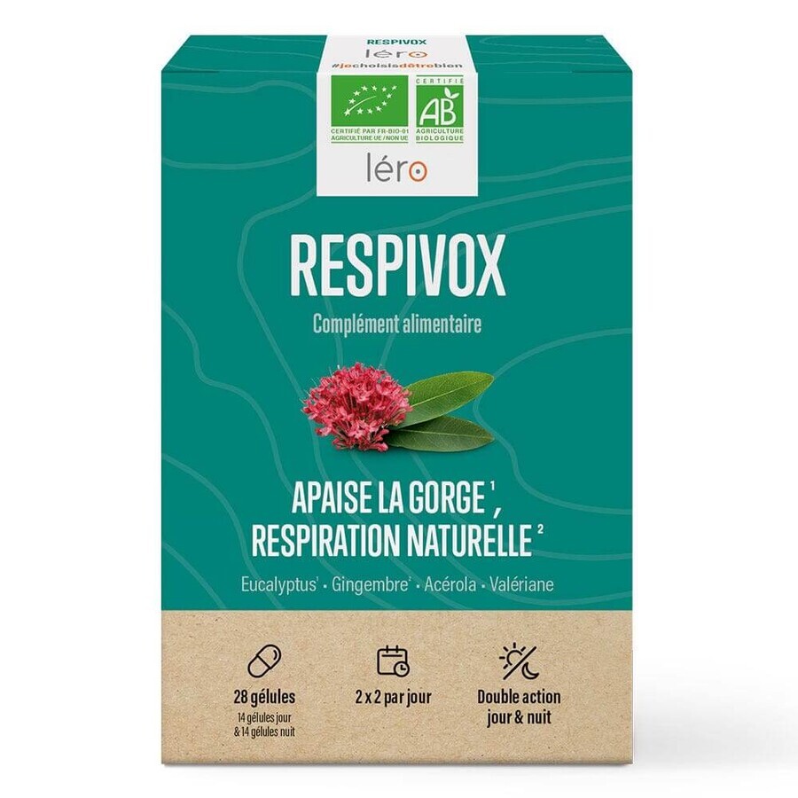 Lero Respivox lenisce la gola e favorisce la respirazione naturale nebulizzazione orale 28 capsule