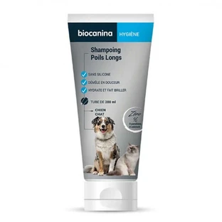 Biocanina Champú y acondicionador para perros y gatos de pelo largo 200 ml