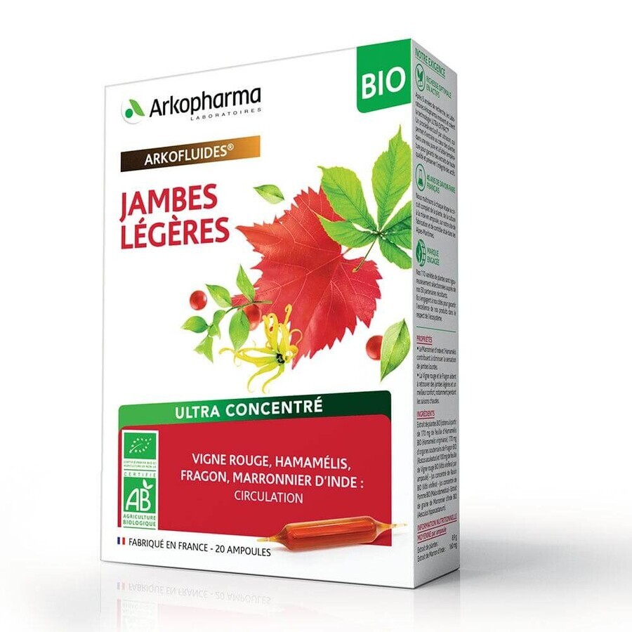 Arkopharma Arkofluids Red Grapefruit Circulație Lumină Picioare Bio