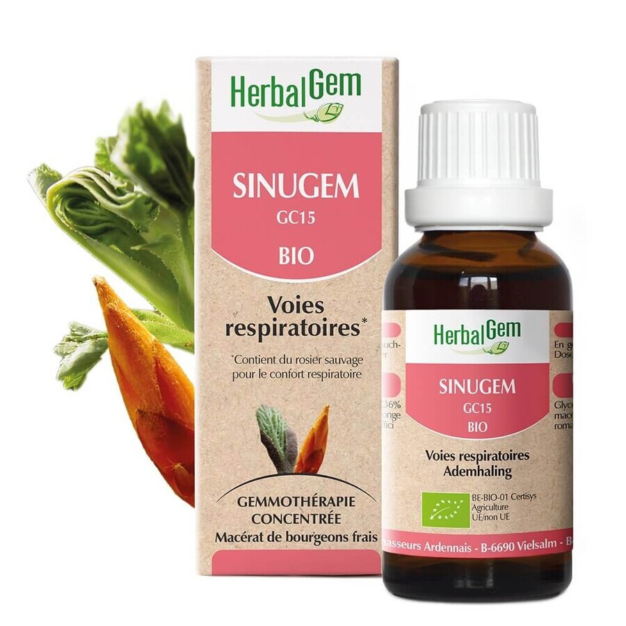 Herbalgem Gemmotherapy Complexes Organic Sinugem for Breathing 30ml