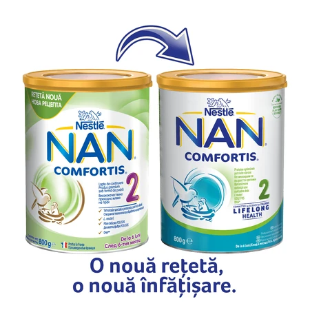 Follow-on milk formula Nan 2 Comfortis, +6 months, 800 g, Nestlé