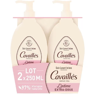 Cavaillès Sequedad Íntima Extra-Delicado Limpiador Íntimo Natural 2x250ml
