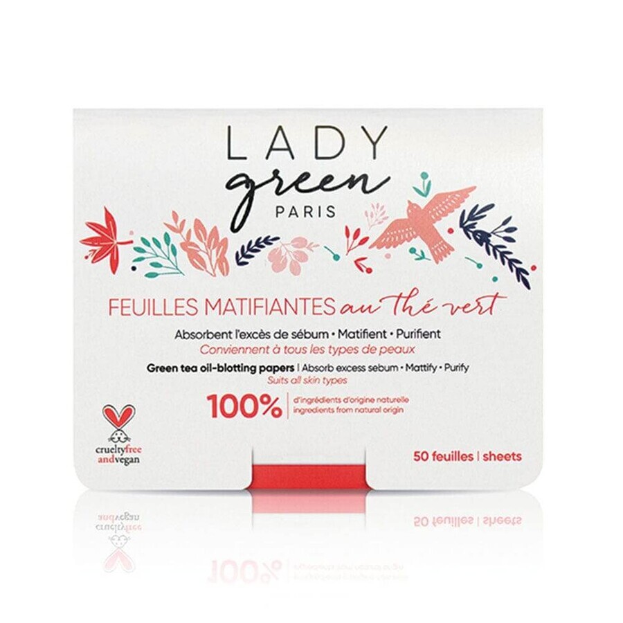 Lady Green Mattifying Sheets X50