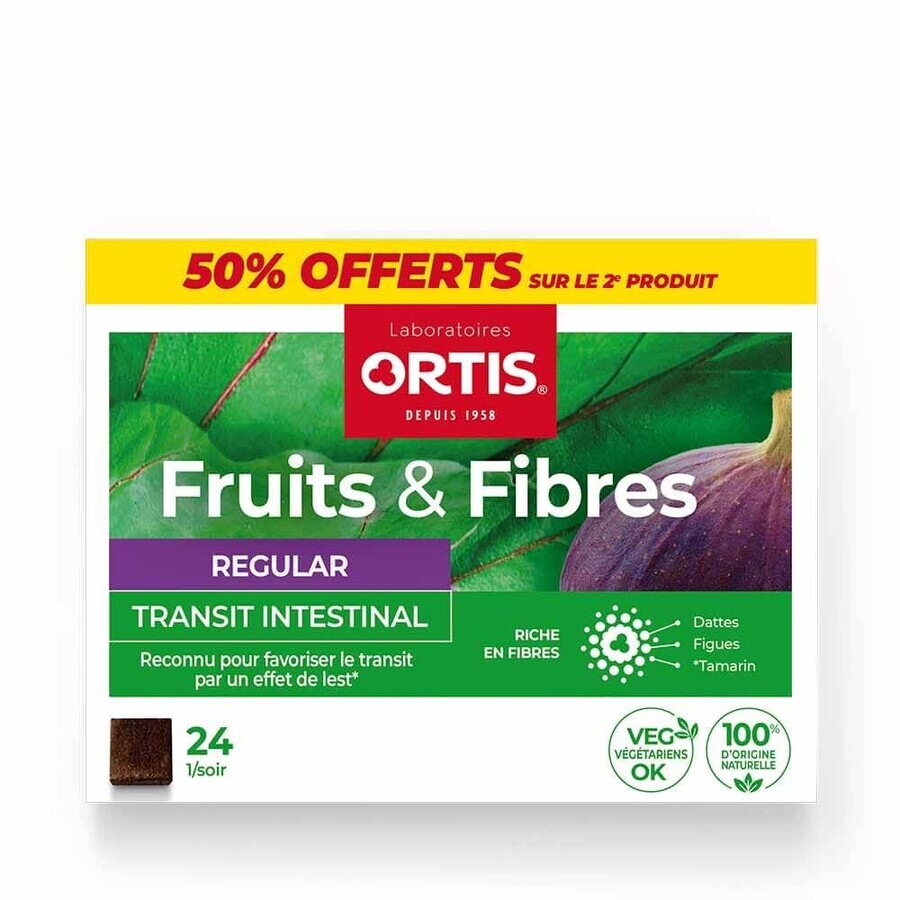 Ortis Fruit and Fiber Regular Bowel Transit 2x24 cubes