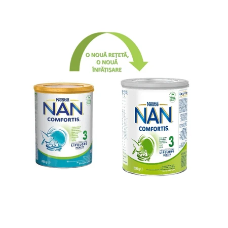 Nan 3 Comfortis leche de continuación, 1-2 años, 800 g, Nestlé