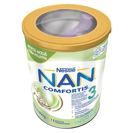 Nan 3 Comfortis leche de continuación, 1-2 años, 800 g, Nestlé