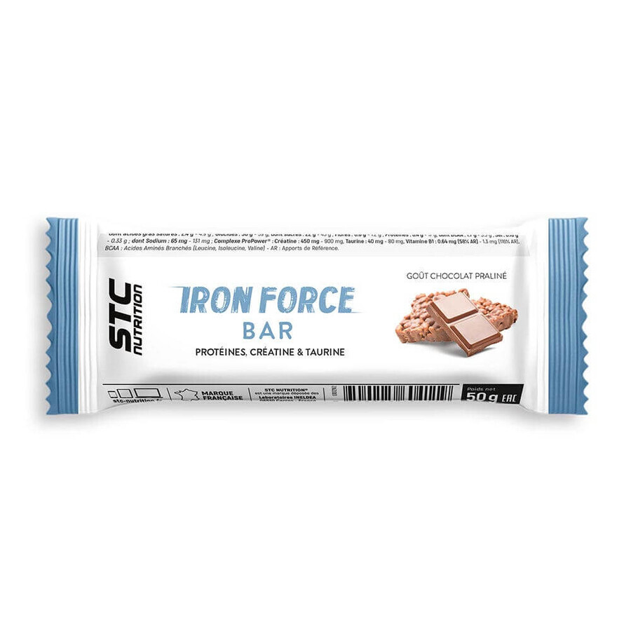 Stc Nutrition Iron Force Chocolate Pralined Rice Soufflé Bars 5 x 50 g