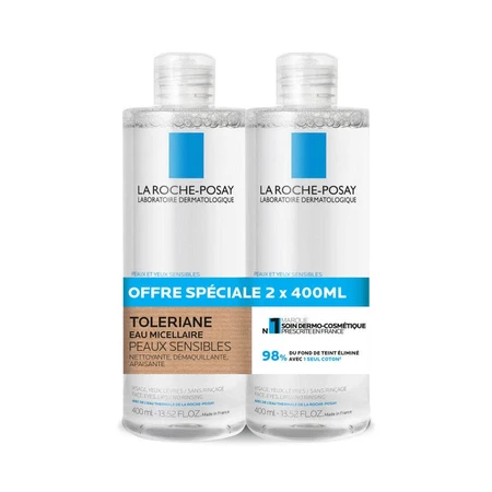 La Roche-Posay Toleriane Eau Micellaire Peaux Sensibles 2x400ml