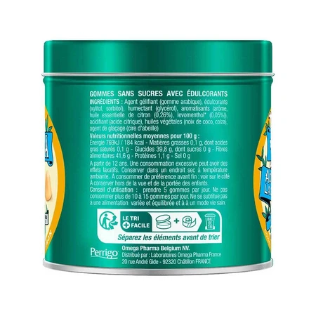 Valda Zuckerfreier Zitronenkaugummi 140g