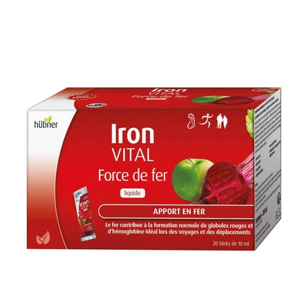 Hübner Iron vital force de fer 20 sachets de 10ml