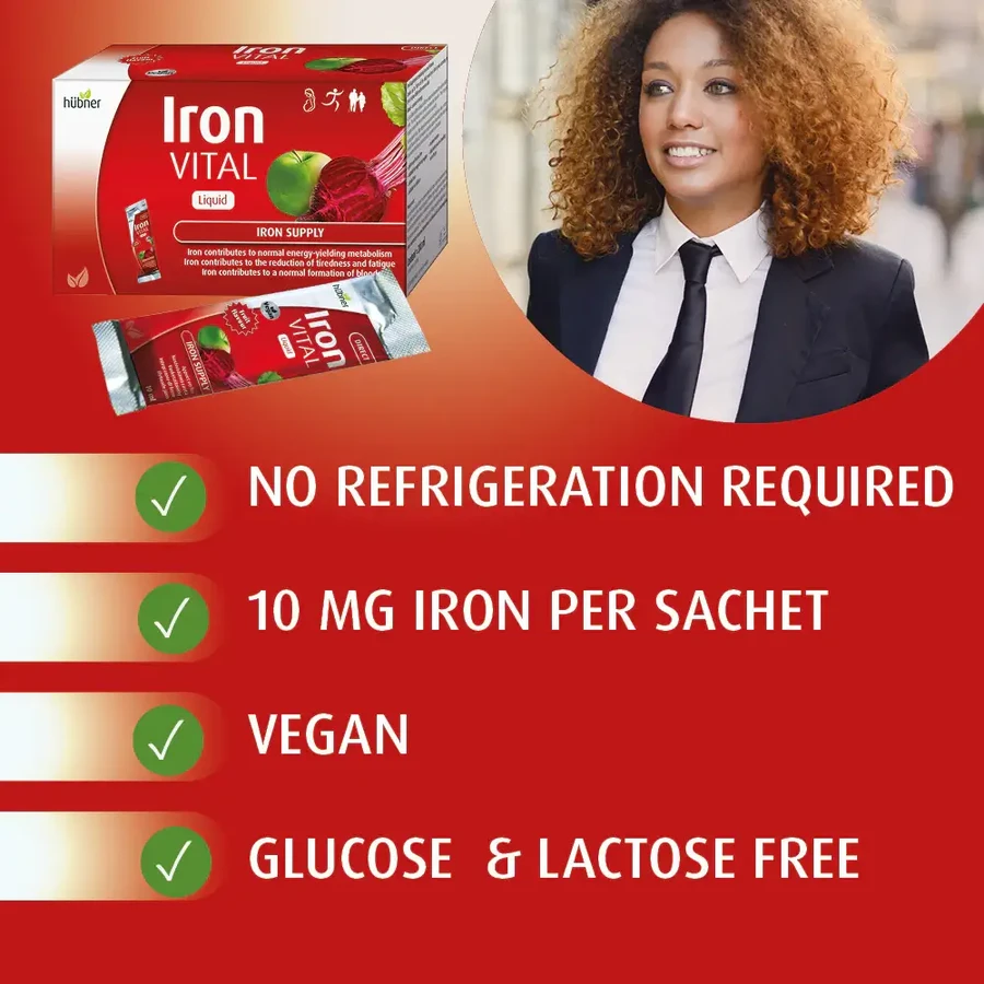 Hübner Iron vital force de fer 20 sachets de 10ml