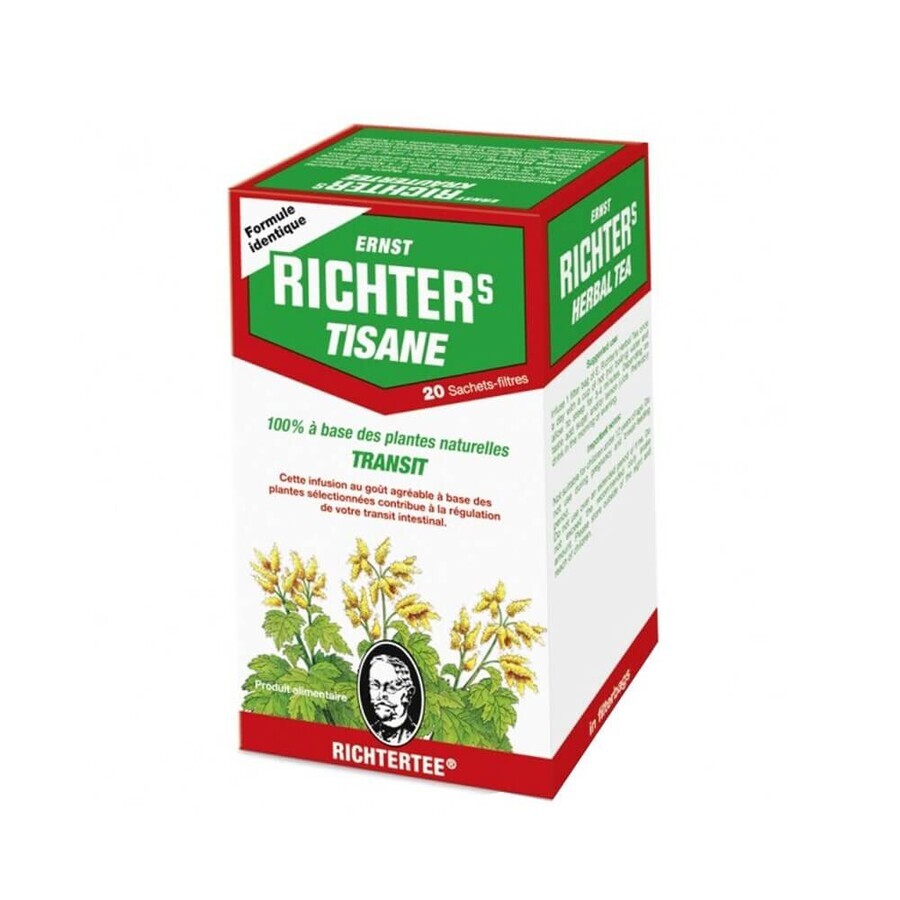 Dr. Theiss Naturwaren Transit Herbal Tea Ernest Ritchers 20 Filters