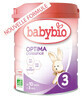 Optima 3 Croissance growing milk formula for 10 months - 3 years, 800 gr, Babybio
