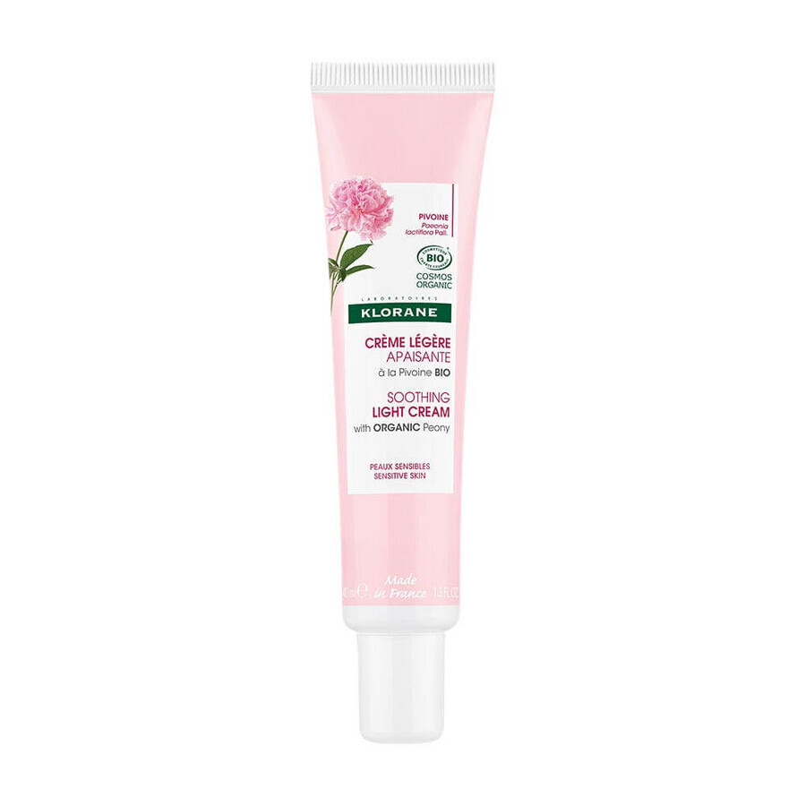Klorane Peonia Crema leggera lenitiva biologica Pelle Sensibile 40 ml