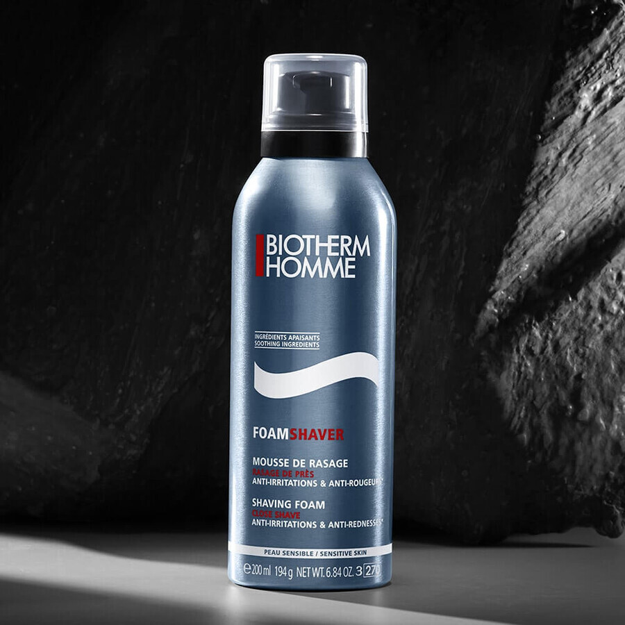 Biotherm FoamShaver Mousse de Rasage Homme Peaux Sensibles 200ml