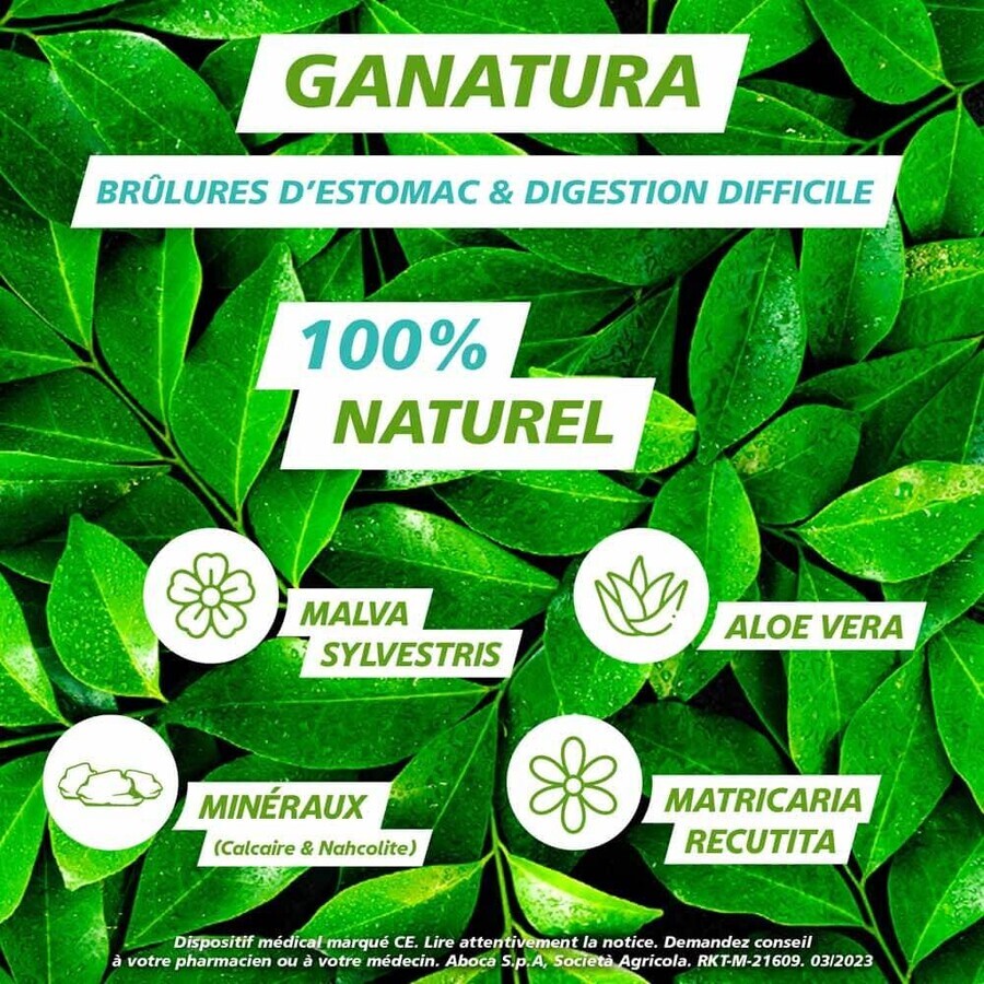 GaNatura Heartburn and Digestion Triple Action 45 Tablets