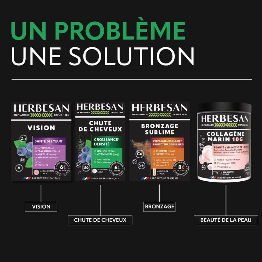 Herbesan Beauté Et Force Des Cheveux 60 Comprimés
