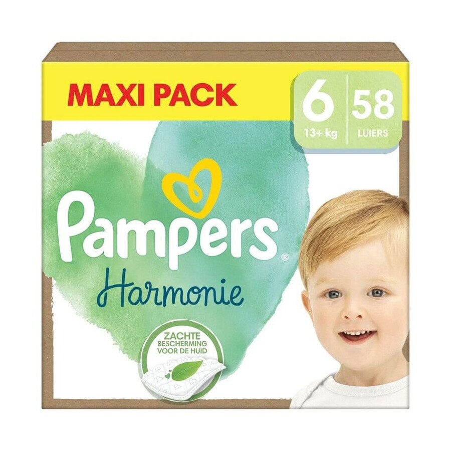 Buy Pampers Harmonie Size 6 13kg et plus x58 Pampers Harmonie Size 6 13kg et plus x58