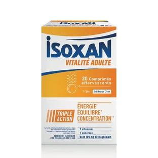 Isoxan Vitality Adults Energy, balance and concentration 20 effervescent tablets