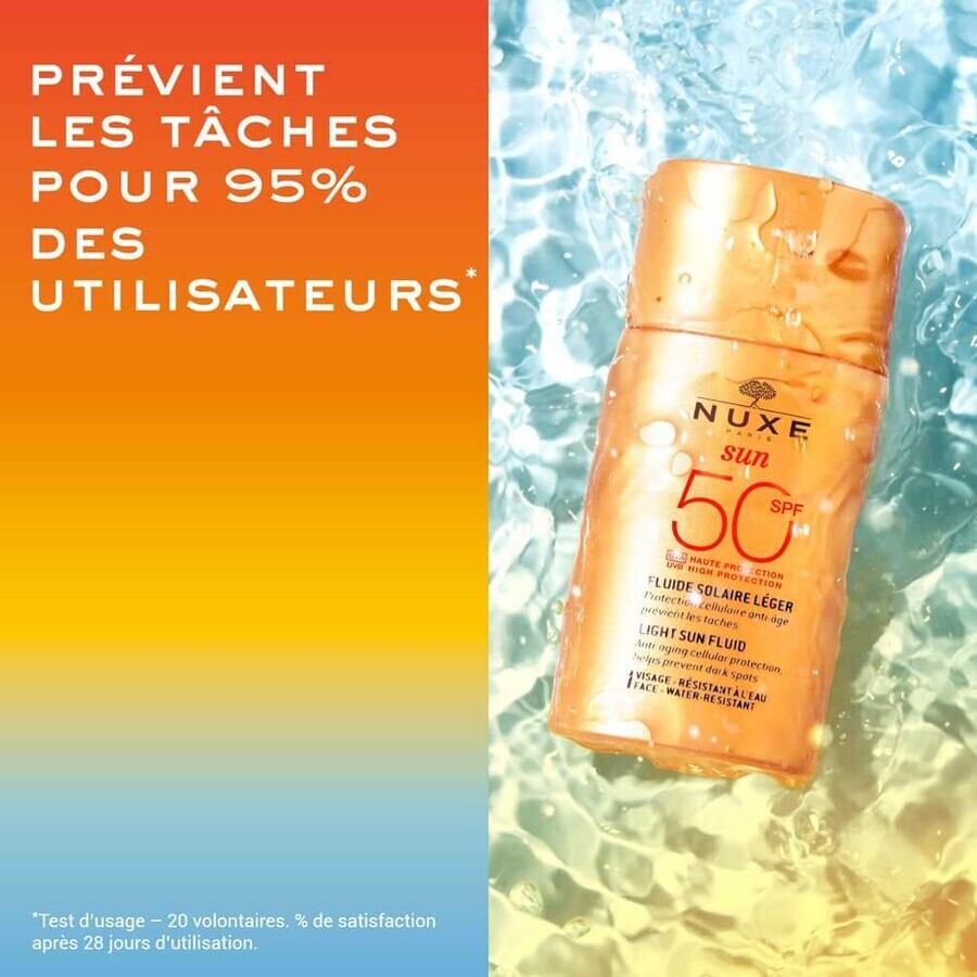 Nuxe Sun Light Fluid High Protection SPF50 Normal and combination skin. 50ml