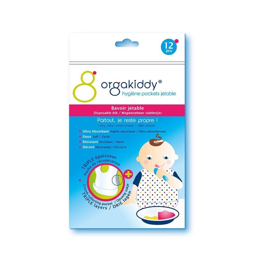 Orgakiddy Bavaglini monouso x12