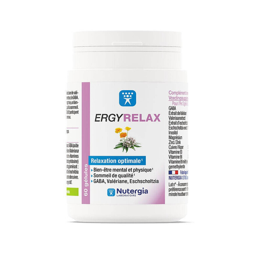 Nutergia Ergyrelax Relaxation Optimale 60 Gélules