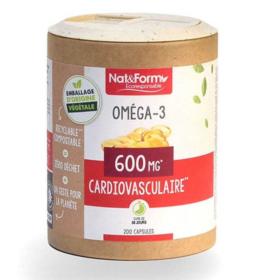 Nat&Form Omgéa-3 600 MG 200 cápsulas