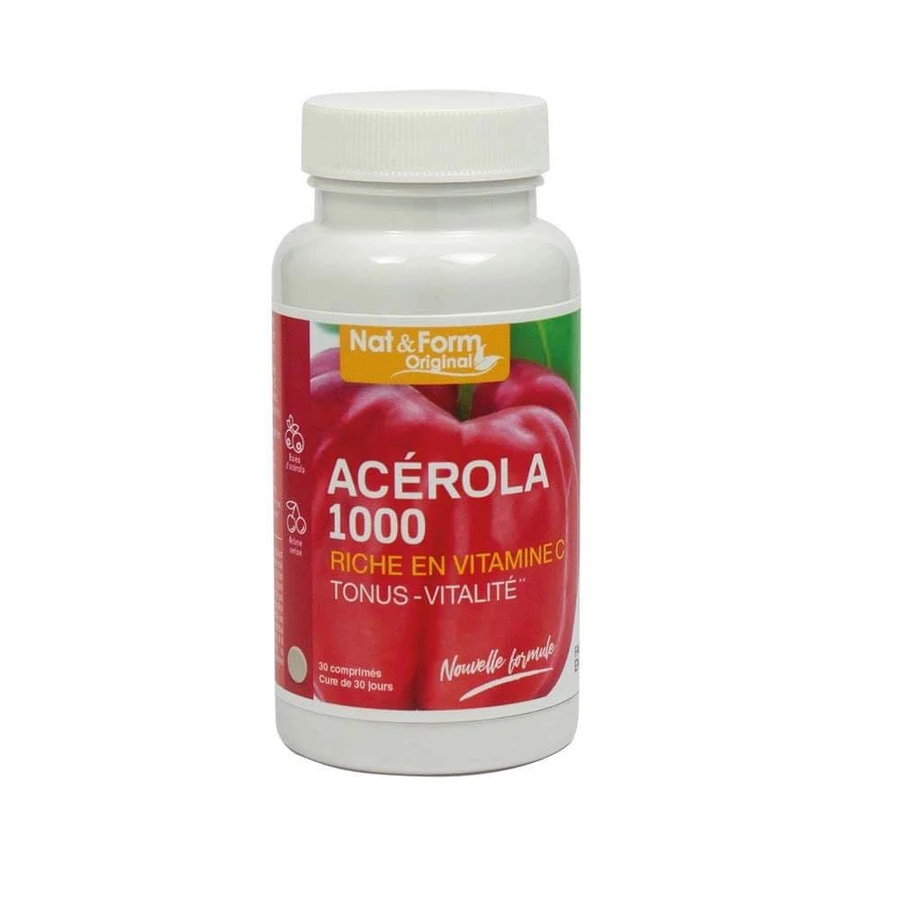 Nat&Form Acerola 1000 Organic 30 Tablets