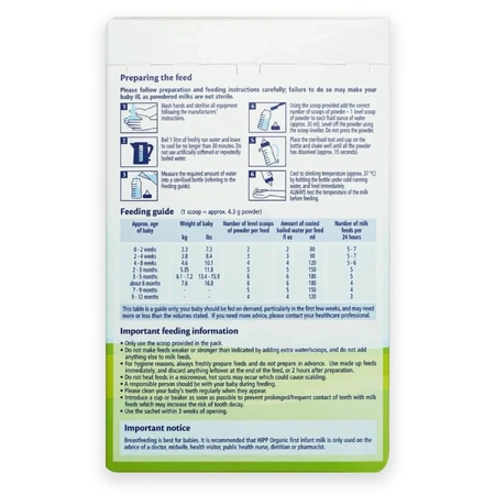 Startmelk Organisch 1, +0 maanden, 300 gr, Hipp