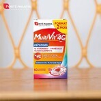 Forté Pharma MultiVit'4G Multivitamine Afweerstoffen met Zink en Vitamine D 60 Tabletten