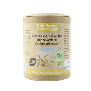 Nat&Form NON-REVERSIBLE ORGANISCHE BIERHEFE 200 Tabletten