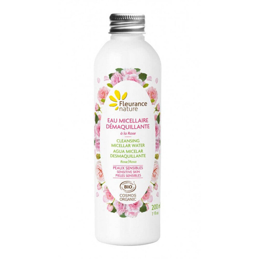 Fleurance Nature MICELLAR WATER ROSE DETERGENT BIO Gevoelige Huid 200 ml