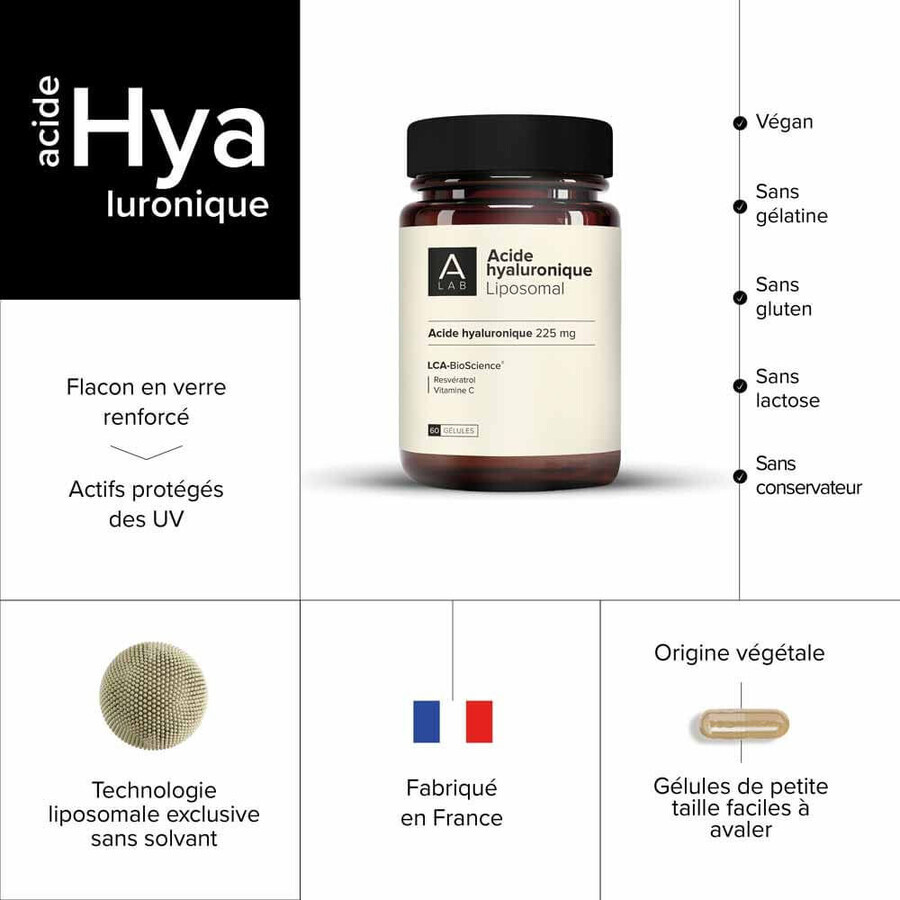 A-LAB Liposomal Hyaluronic Acid 225mg Anti-Wrinkle Skin Firmness 60 Capsules