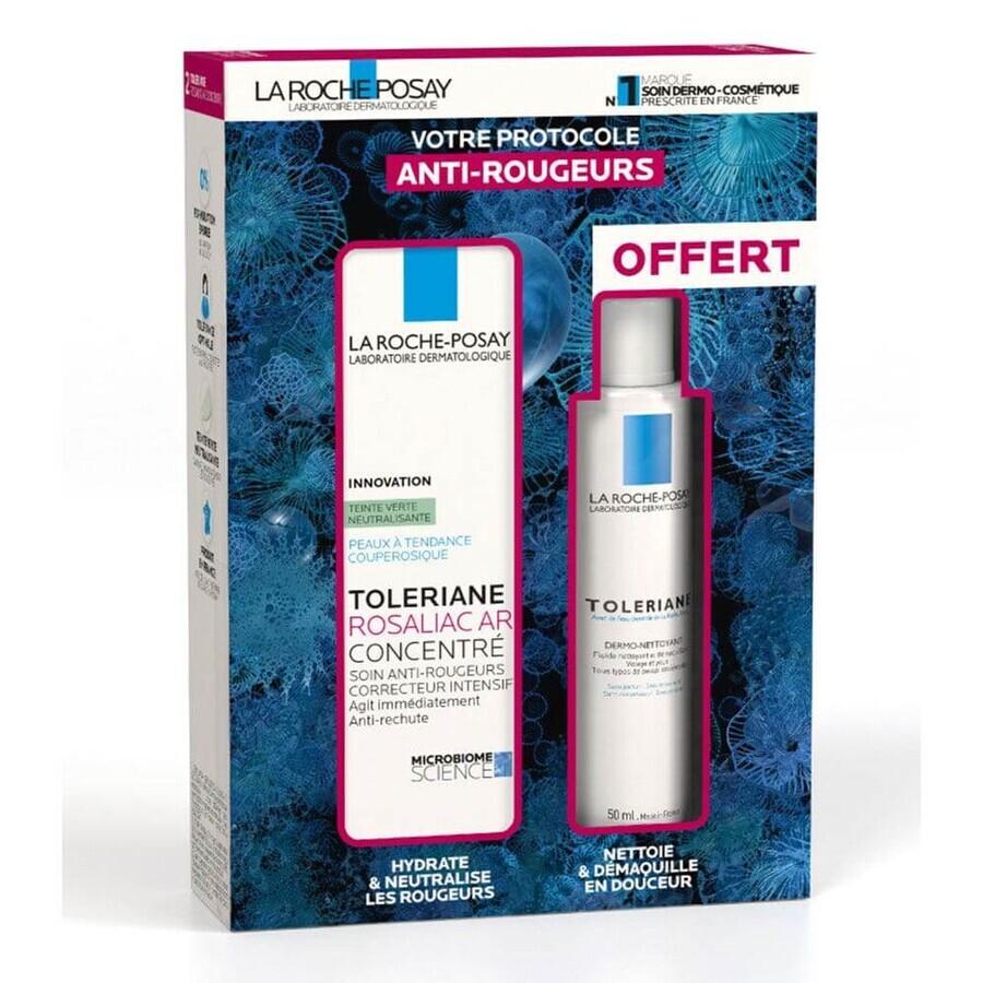 La Roche-Posay Toleriane rosaliac AR concentrate + dermo-detergent gift set 100 ml