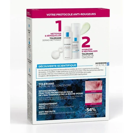 La Roche-Posay Toleriane Rosaliac AR Konzentrat + Dermo-Detergenz kostenloses Geschenkset 100 ml