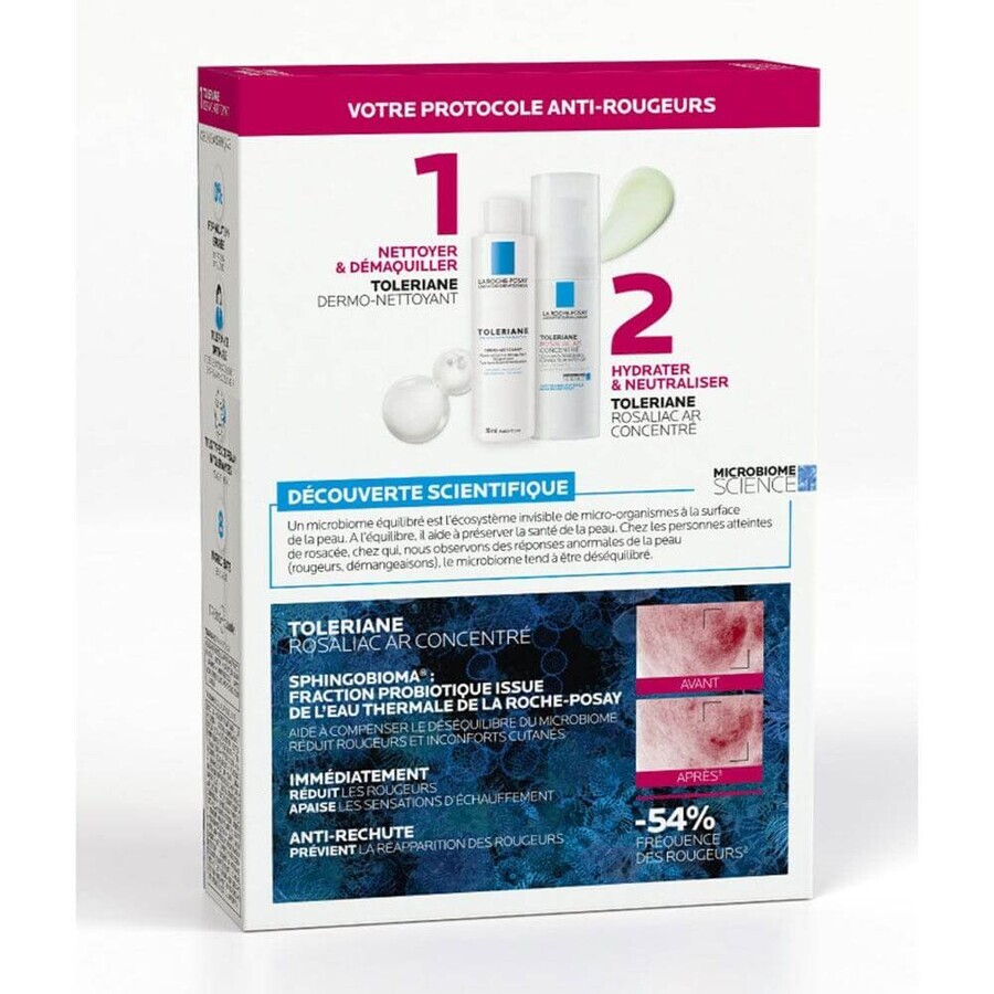 La Roche-Posay Toleriane rosaliac AR concentrate + dermo-detergent gift set 100 ml