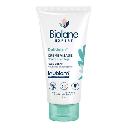 Biolane Expert Gezichtscrème Deliderm Baby Peaux Sensibles 50ml