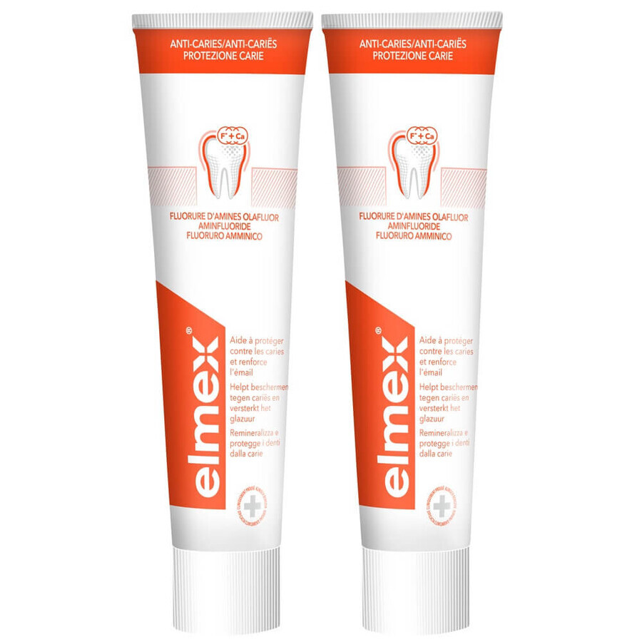 Elmex Anti-Caries Toothpaste 2x75ml