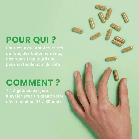 Santarome Wellness Bio Lever 30 gels Confort Digestif 30 gélules