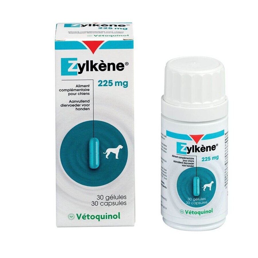 Vetoquinol Zylkène Hrană complementară cu efect relaxant 225mg Câine de talie medie 30 capsule