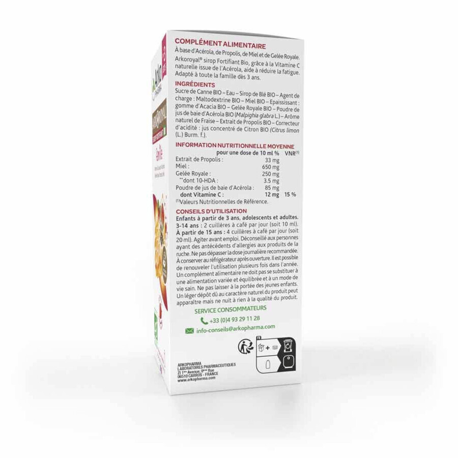 Arkopharma Arkoroyal Sirop Junior Fortifiant Bio 140ml