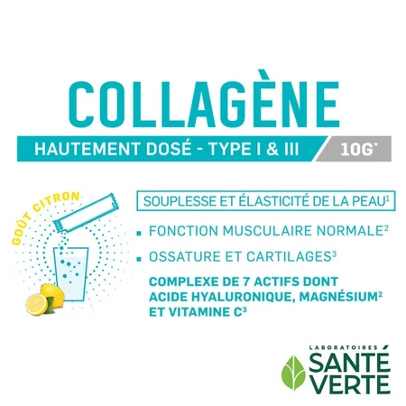 Sante Verte Colágeno Aroma Limón 30 sticks