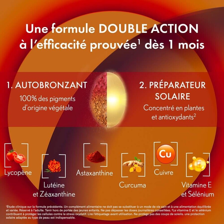 Oenobiol Perfect Bronze I Solari 2 in 1 Autoabbronzante e protezione solare 60 capsule vegetali
