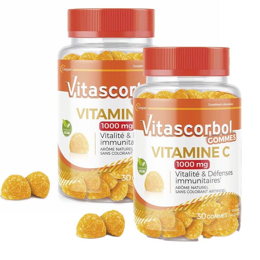 Vitascorbol Vitamine C 1000mg 2x30 gommes